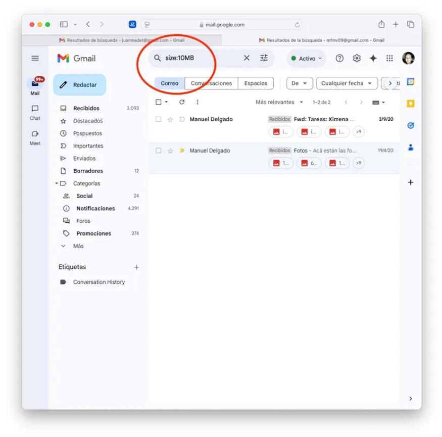 liberar espacio en Google Drive