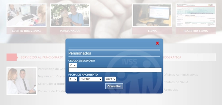 Coloca tu cédula de identidad y fecha de nacimiento en la web del IVSS
