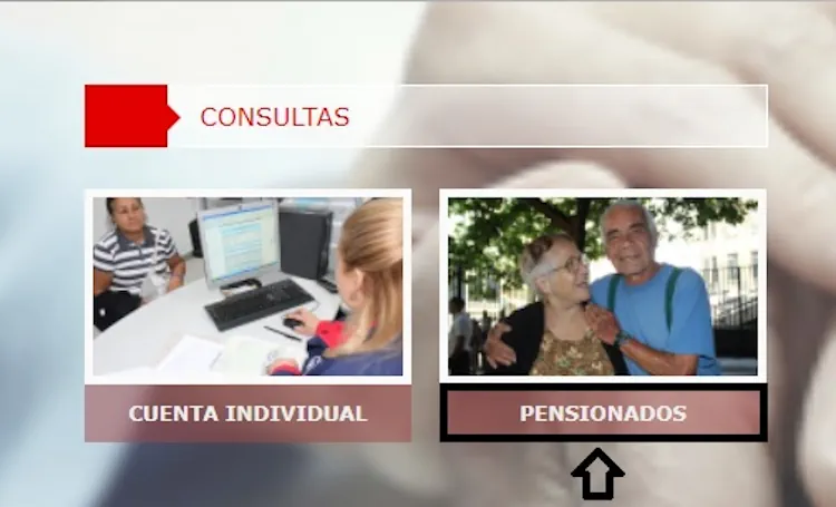 Haz clic en el enlace “Pensionados” en la web del IVSS