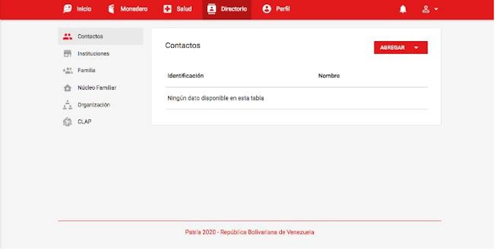Tras ingresar con tu usuario y clave selecciona la opción «Directorio»