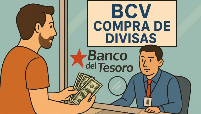 Compra dólares a BCV en el Banco del Tesoro: Requisitos aquí👈