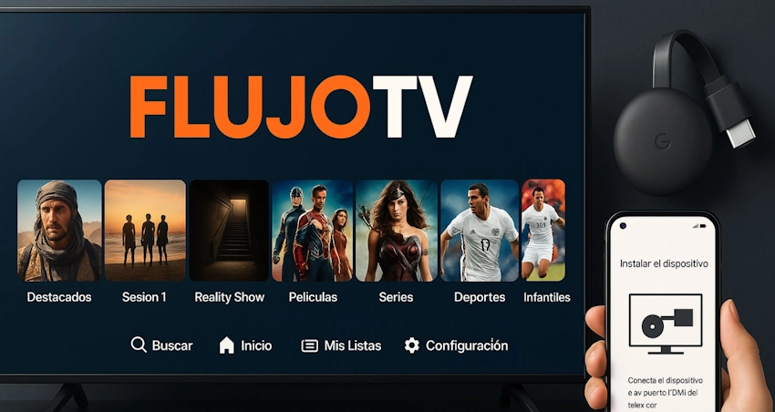 Cómo INSTALAR Flujo TV en Chromecast paso a paso 2025👈