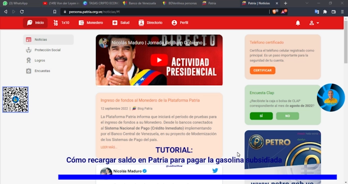 Ingresa a «Protección Social» para confirmar el beneficio de la gasolina subsidiada