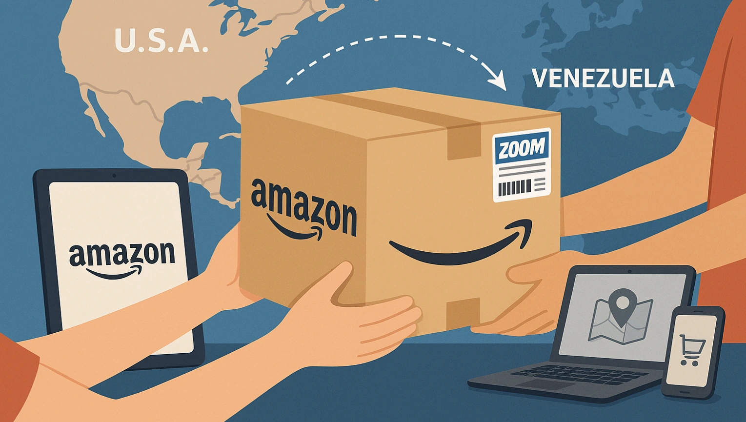 Cómo comprar en Amazon desde Venezuela y recibirlos con Zoom