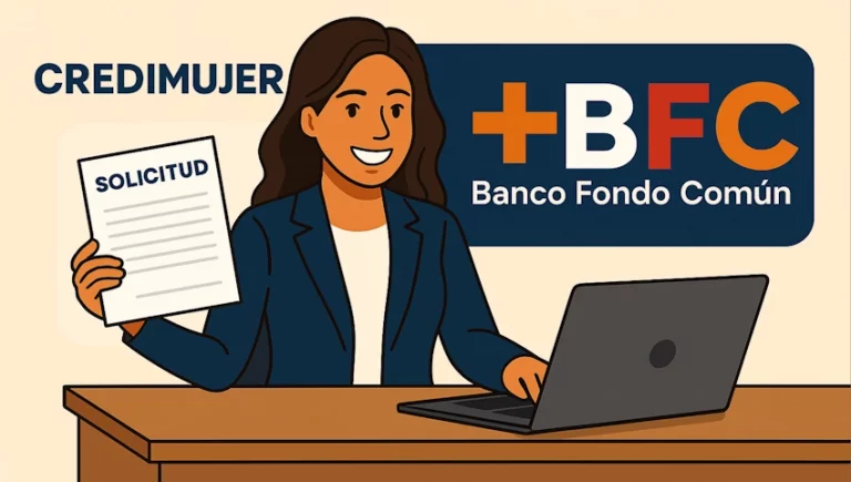 Cómo solicitar el Credimujer Banco Fondo Común: requisitos👈