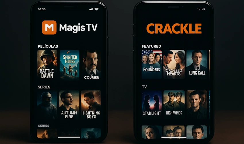 Magis TV vs Crackle: ¿Cuál es mejor app para ver películas gratis?