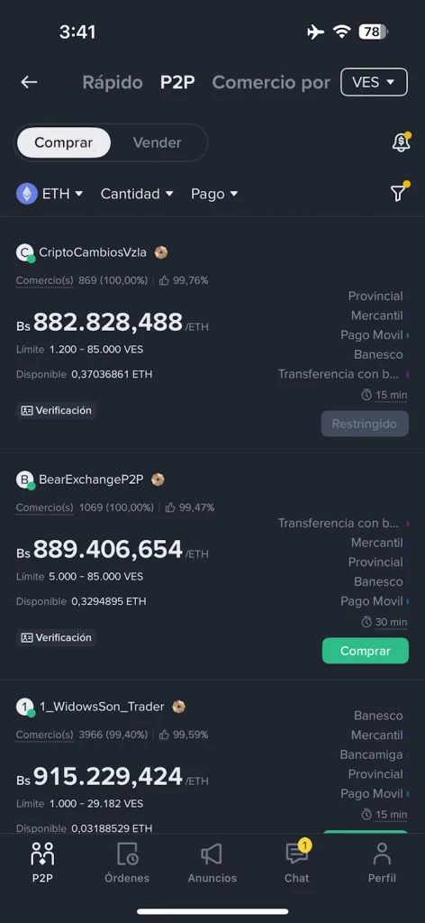Define el método de pago: transferencia, pago móvil o banco específico