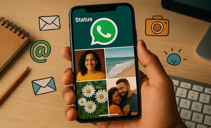 Cómo crear COLLAGE en ESTADOS de WhatsApp fácilmente 👈