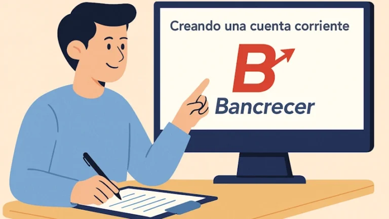 Cómo abrir una cuenta corriente en Bancrecer paso a paso👈