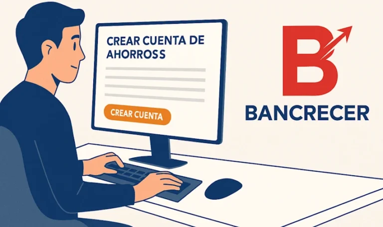 Cómo abrir una cuenta de ahorros en Bancrecer paso a paso👈