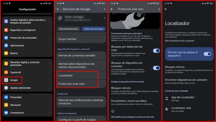 Modo ladrón Android