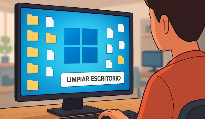 Cómo LIMPIAR el escritorio de Windows con un SIMPLE CLIC 👈