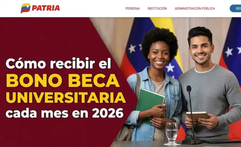 Pasos para recibir el Bono Beca Universitaria cada mes