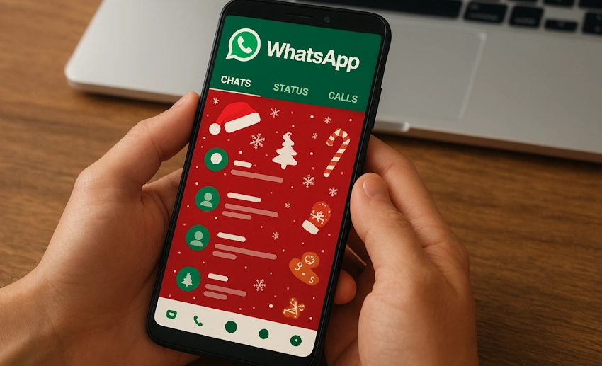 ᐉ Cómo ACTIVAR el MODO NAVIDAD en WhatsApp paso a paso