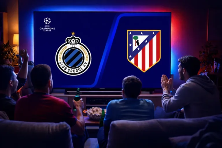 ᐉ ATLÉTICO DE MADRID vs BRUJAS | Dónde ver GRATIS