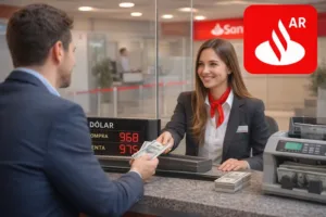 ᐉ Cómo COMPRAR dólares en Banco Santander Argentina
