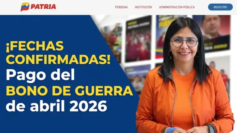 Fechas confirmadas para el pago del Bono de Guerra de abril