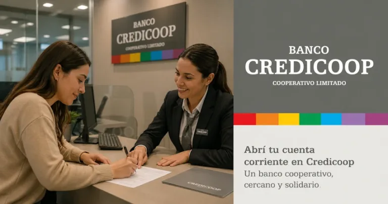 ᐉ Banco Credicoop: cómo abrir una cuenta corriente paso a paso