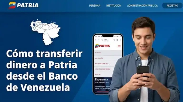 Cómo transferir dinero a Patria desde el Banco de Venezuela (BDV) y otros bancos | Paso a paso